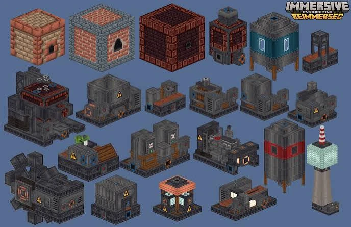 Immersive Engineering, Immersive Petroleum and Immersive Railroading